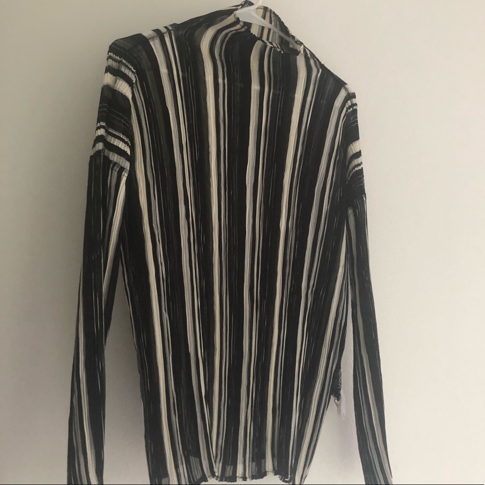 Issey Miyake high neck pleated top